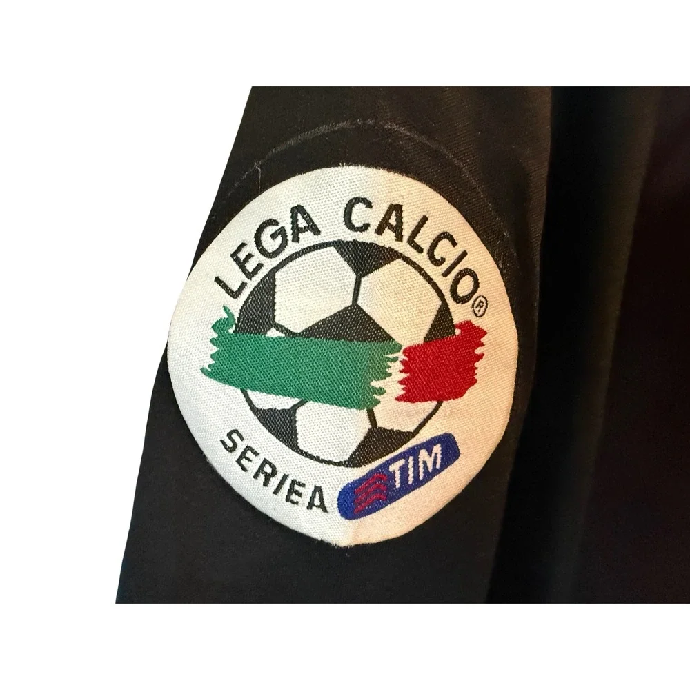 VTG Adidas AC Milan 2009-10 Home Jersey Onyewu 14 Red Black Soccer Shirt Mens XL